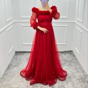 لباس مجلسی تور کش عروسکی تیفانی